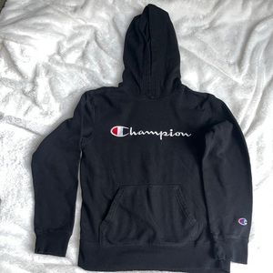 Kids Black champions hoody’s